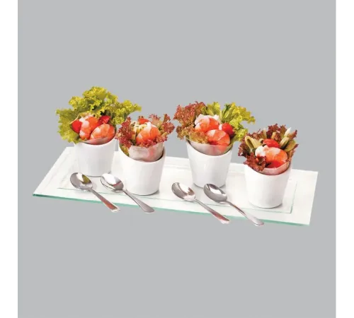 Набор для комплимента 9 предметов (блюдо, емкости, ложки) P.L. Proff Cuisine [1]