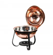 Чафиндиш (мармит) 3 л на подставке Copper с медным покрытием  нерж. P.L. Proff Cuisine