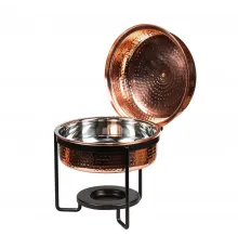Чафиндиш (мармит) 3 л на подставке Copper с медным покрытием  нерж. P.L. Proff Cuisine