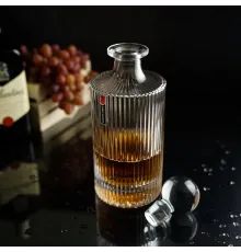 Графин 0,8 л штоф с крышкой Time h26,5 см d 9,7 см стекло P.L. - BarWare [1]