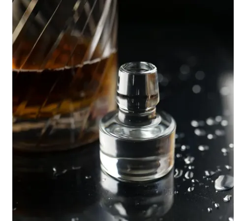 Графин 0,9 л штоф с крышкой Prestige h22,7 см d 11 см стекло P.L. - BarWare [1]