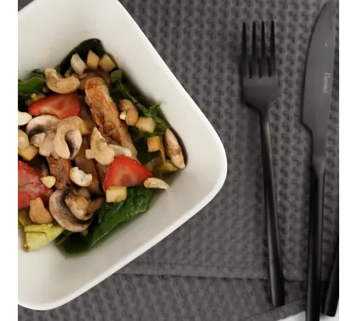 Салатник 550 мл 16*16 см квадратный белый фарфор P.L. Proff Cuisine [6]
