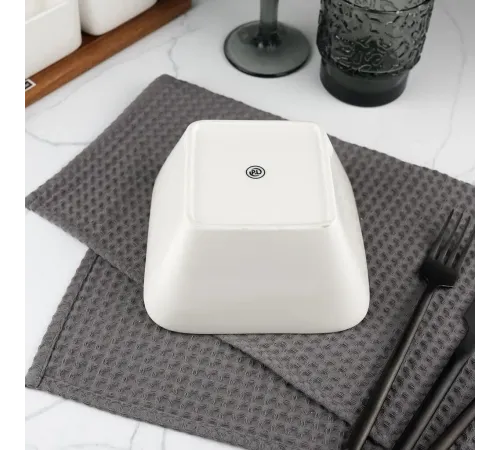 Салатник 550 мл 16*16 см квадратный белый фарфор P.L. Proff Cuisine [6]