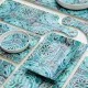 Блюдо 32,5*25*1,7 см прямоуг. Damask Blue пластик меламин P.L. Proff Cuisine