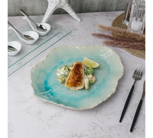 Блюдо для подачи 30,5*25 см h3 см Blue Frutti di Mare P.L. [1]
