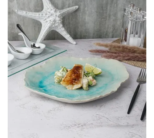Блюдо для подачи 30,5*25 см h3 см Blue Frutti di Mare P.L. [1]