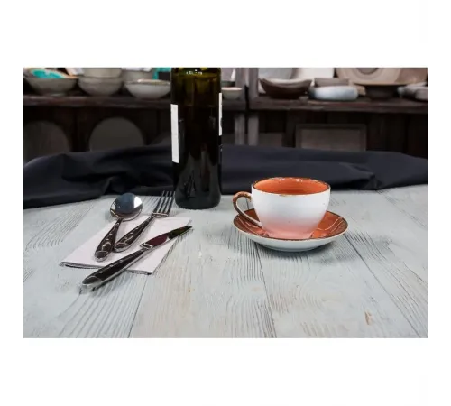 Чайная пара 220 мл d 9 см h6,4 см Brown Shore Fusion P.L. Proff Cuisine [4]
