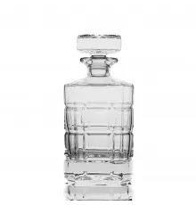 Графин 0,8 л штоф с крышкой King h21 см 10*9,8 см стекло P.L. - BarWare [1]