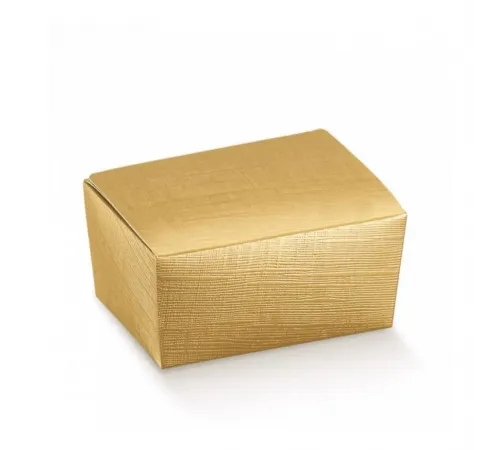 Коробка для кондитерских изделий, 125 г, золотая, 10,3*6,7*4,5 см, картон, 100 шт/уп, Ga