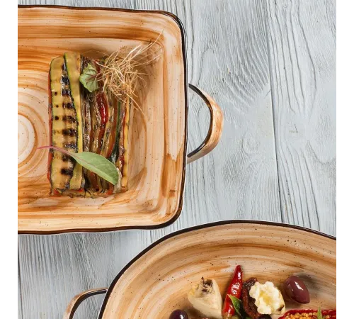 Блюдо прямоугольное 30*19,5*5,4 см 1900 мл с ручками Organic Fusion P.L. Proff Cuisine [1]