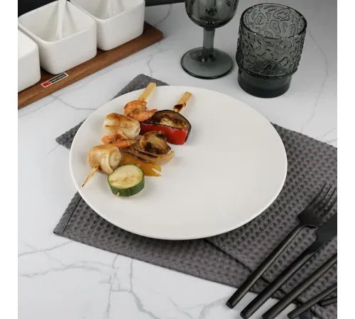 Тарелка d 25,5 см без борта белая фарфор P.L. Proff Cuisine [6]