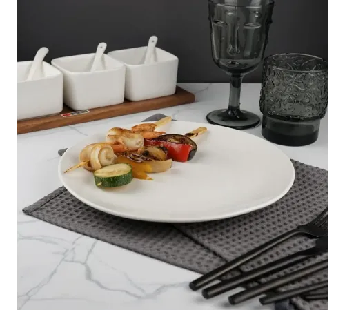 Тарелка d 25,5 см без борта белая фарфор P.L. Proff Cuisine [6]