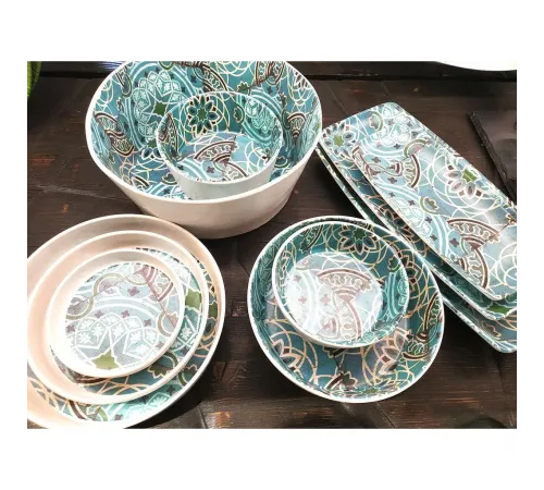 Блюдо 26,5*16,2*1,8 см прямоуг. Damask Blue пластик меламин P.L. Proff Cuisine