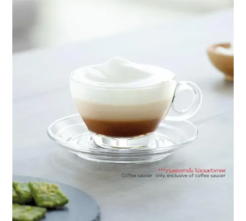 Блюдце для чашки 81269410 / 81269413/ 81269414 "Caffe Premio" d 14,5 см стекло Ocean [6]