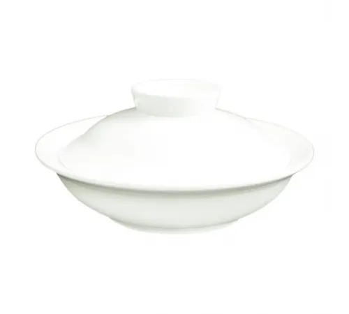 Бульонница мисосупница 175 мл 14,5 см с крышкой белая фарфор "Kunst Werk Bl" P.L. Proff Cuisine [6]