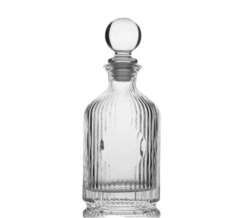 Графин 0,5 л штоф с крышкой Solid h22,5 см 10,3*8,1 см стекло P.L. - BarWare [1]