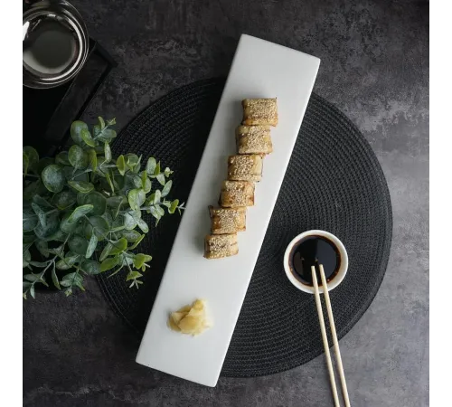 Блюдо прямоугольное 41*10 см h4 см White Matt Panasia P.L. Proff Cuisine [1]