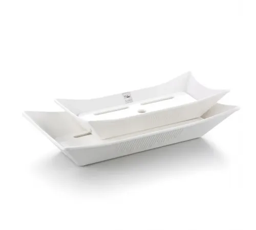 Блюдо для подачи 43,2*23*8,5 см прямоуг. White пластик меламин P.L. Proff Cuisine
