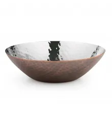 Блюдо круглое d 17 см h 5 см (салатник, фруктовница) "Antique" нерж. под медь P.L. Proff Cuisine
