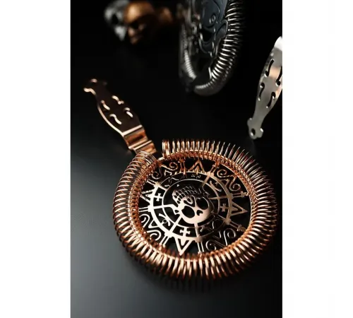 Стрейнер барный нерж. 19 см d 10,3 см медь Череп Luxury Skull P.L.- Barbossa