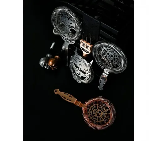 Стрейнер барный нерж. 19 см d 10,3 см медь Череп Luxury Skull P.L.- Barbossa