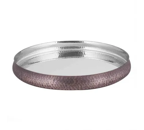 Блюдо круглое d 33 h3 см для подачи Antique нерж. антик P.L. Proff Cuisine