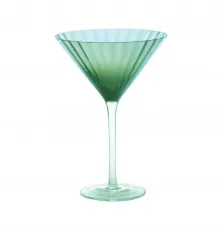 Рюмка коктейльная 450 мл Мартини зеленая Green Glass Optical d 13,2 см h19,1 см P.L. - BarWare [4]