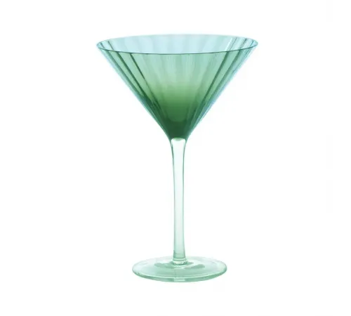 Рюмка коктейльная 450 мл Мартини зеленая Green Glass Optical d 13,2 см h19,1 см P.L. - BarWare [4]