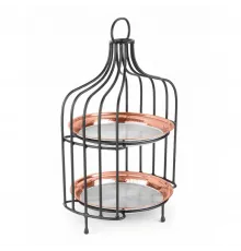 Этажерка 2 яруса d 20 см для подачи Copper нерж. P.L. Proff Cuisine