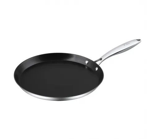 Сковорода для блинов 28 см, h 2,5 см, New Kitchen Standard нерж. с антиприг. покр. ИНДУКЦИЯ P.L.