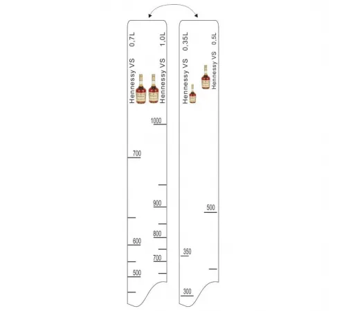 Барная линейка Hennessy VS (350мл/500мл/700мл/1л), P.L. Proff Cuisine