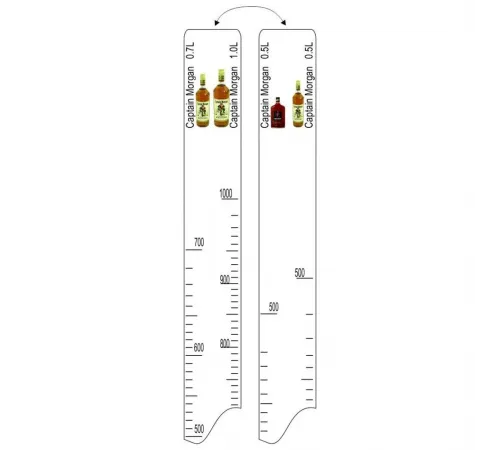 Барная линейка Captain Morgan (500мл/700мл/1л), P.L. Proff Cuisine
