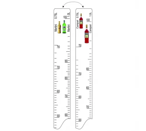 Барная линейка Campari (750мл/1л) / Martini (500мл/1л), P.L. Proff Cuisine