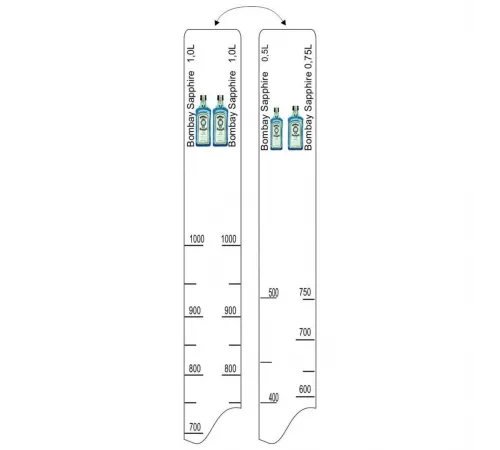 Барная линейка Bombay Sapphire (500мл/750мл/1л), P.L. Proff Cuisine