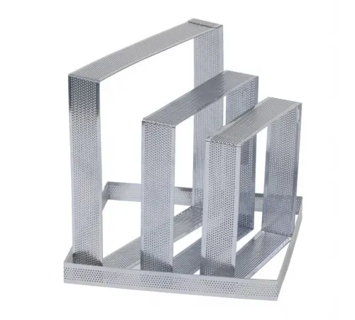 Форма квадратная перфорированная 20*20*3,5 см, P.L. Proff Cuisine