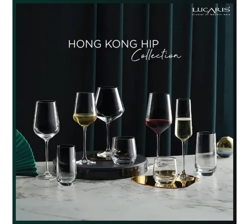 Бокал для вина 545 мл хр. стекло Cabernet "Hongkong Hip" d 9 см h26,3 см Lucaris [6]