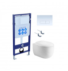 SET AQUATEK АЛЬТАИР-013 4в1 (рама AQUATEK Standard INS-0000012 + крепеж KKI-0000002 + клавиша KDI-0000013 + унитаз АЛЬТАИР AQ1980-00 с тонким сиденьем soft-close)