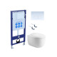 SET AQUATEK АЛЬТАИР-013 4в1 (рама AQUATEK Standard INS-0000012 + крепеж KKI-0000002 + клавиша KDI-0000013 + унитаз АЛЬТАИР AQ1980-00 с тонким сиденьем soft-close)
