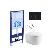 SET AQUATEK АЛЬТАИР-020 4в1 (рама AQUATEK Standard INS-0000012 + крепеж KKI-0000002 + клавиша KDI-0000020 + унитаз АЛЬТАИР AQ1980-00 с тонким сиденьем soft-close)