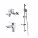 Комплект для ванны и душа Aquatek AQ1030CR ВЕГА 3 в 1 AQ1010CR+AQ1040CR+AQ2011CR