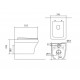 Set AQUATEK АМАДЕО (рама AQUATEK Standard INS-0000012 с звукоиз.прокладкой + крепеж KKI-0000002 + кнопка KDI-0000010 + унитаз АМАДЕО AQ1163-00 с крышкой-сиденьем soft-close)