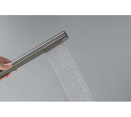 Set 3 в 1 душевой комплект AQUATEK, оружейная сталь AQ1172BGM Бетта
