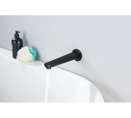 Set 4 в 1 душевой комплект AQUATEK, матовый черный AQ1173MB Бетта