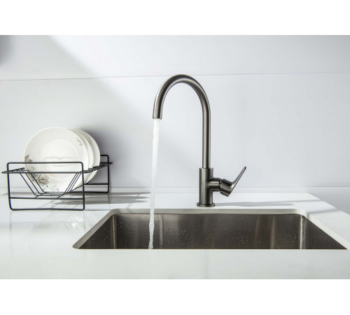 Смеситель для кухни AQUATEK, оружейная сталь AQ1182BGM Бетта