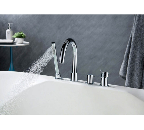 Смеситель на борт ванны на 4 отв. AQUATEK AQ1348CR Европа