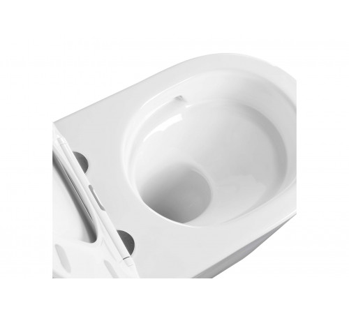 Унитаз подвесной безободковый Aquatek ОБЕРОН AQ1365T-00 531*360*344 с сиденьем Soft Close