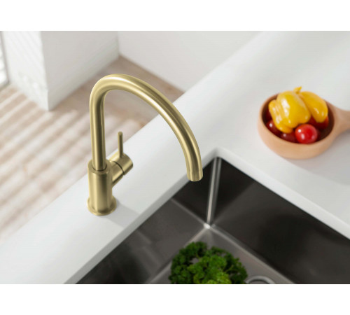 Смеситель для кухни AQUATEK, шлиф.золото AQ1382BG Европа