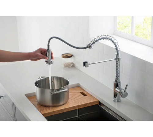 Смеситель для кухни 2 jet (профессиональный) AQUATEK AQ1387CR Европа