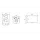 SET AQUATEK КВАДРО T (рама AQUATEK Standard INS-0000012 + унитаз AQ1515T-00 КВАДРО с тонким сиденьем soft-close)