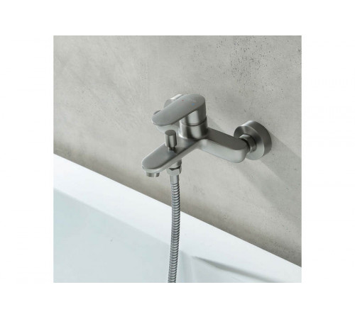Смеситель для ванны AQUATEK AQ1840BGM Ника, оружейная сталь